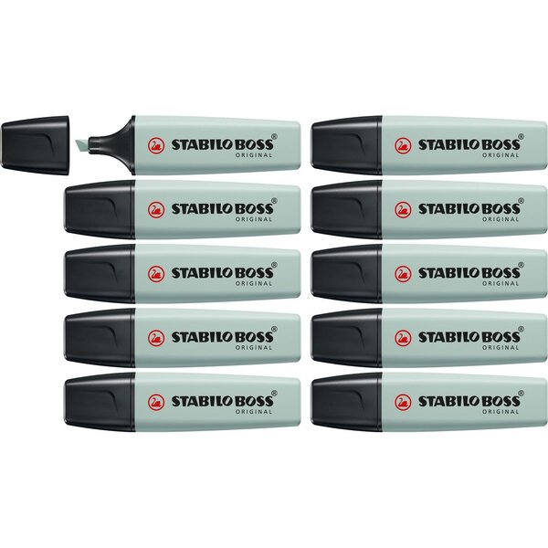 Surligneur BOSS ORIGINAL NatureCOLORS - vert eucalyptus x 10 STABILO