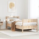 vidaXL Cadre de lit sans matelas 90x200 cm bois de pin massif