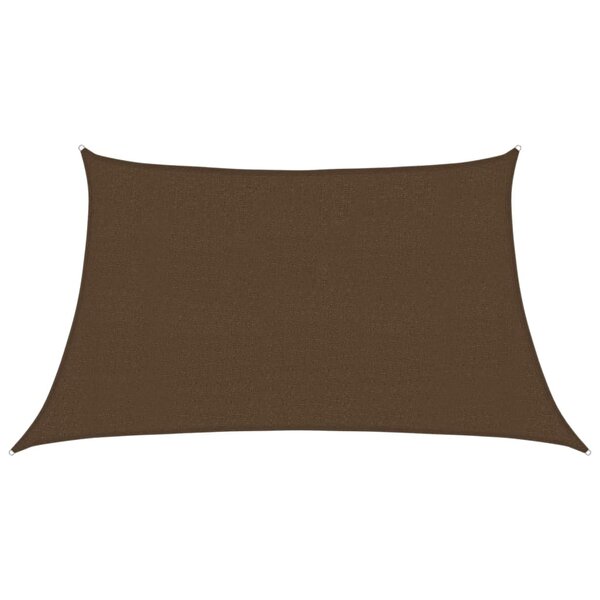 vidaXL Voile d'ombrage 160 g/m² Marron 3/4x2 m PEHD