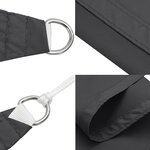 vidaXL Voile de parasol tissu oxford rectangulaire 2x2 5 m anthracite