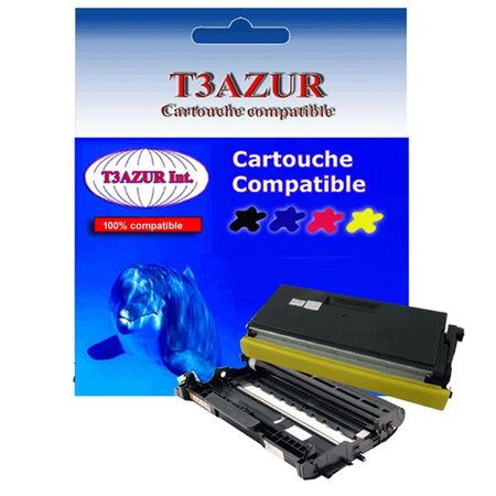 Kit Tambour+Toner compatibles avec Brother TN3170, TN3280, DR3100, DR3200 pour Brother HL5280DW, HL5280DWLT - T3AZUR