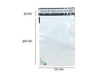 50 Enveloppes plastique opaques ECO 60 microns N°1 - 170x230mm