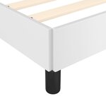 vidaXL Cadre de lit Blanc 140x200 cm Similicuir