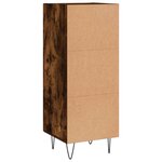vidaXL Buffet Chêne fumé 34 5x34x90 cm Bois d'ingénierie