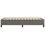 vidaXL Cadre de lit Gris 100x200 cm Similicuir