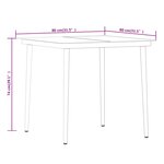 vidaXL Ensemble à manger de jardin avec coussins 5 Pièces Beige