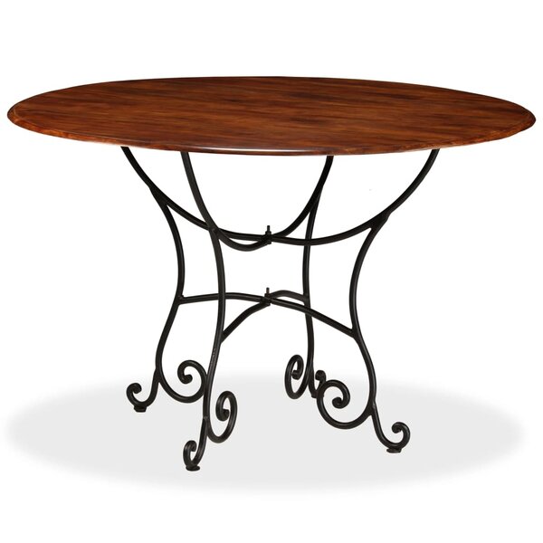 vidaXL Table de salle à manger Bois acacia avec finition miel 120x76cm