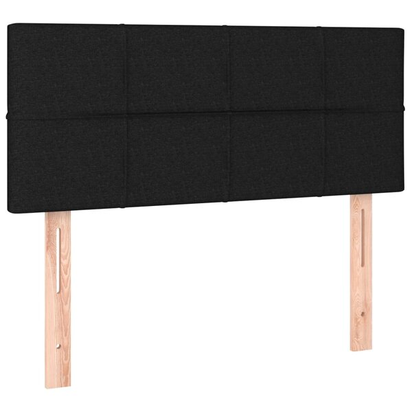 vidaXL Tête de lit Noir 100x5x78/88 cm Tissu