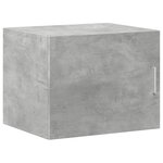vidaXL Armoire de rangement mince gris béton 50x42 5x225 cm