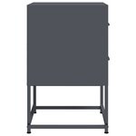 vidaXL Table de chevet anthracite 36x39x60 5 cm acier