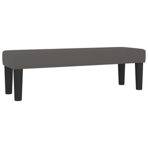 Banc banquette gris 100 x 30 x 30 cm synthétique 02_0010545