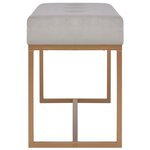 vidaXL Banc 80 cm Gris Velours