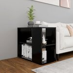 vidaXL Armoire latérale Noir 60x30x50 cm Bois d’ingénierie