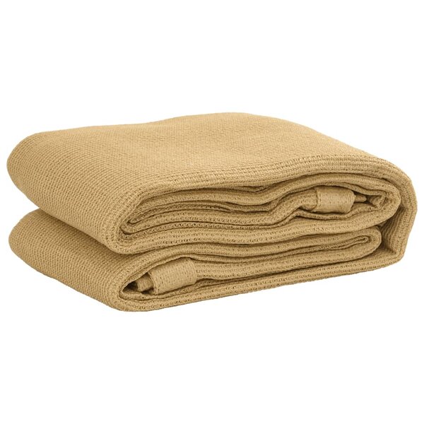 vidaXL Tapis de tente sable 250x200 cm PEHD