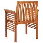 vidaXL Chaise de jardin avec coussin Bois d'acacia massif