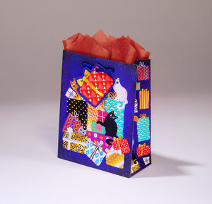 Sac cadeau chat perché pml 14 x h 18 cadeau