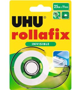 Ruban adhésif rollafix invisible, avec dévidoir 19 mm x 25 m UHU