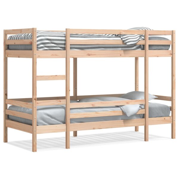 vidaXL Lit superposé sans matelas 90x200 cm bois de pin massif