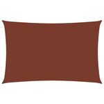 vidaXL Voile de parasol tissu oxford rectangulaire 2x5 m terre cuite
