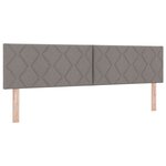 Lit à ressorts vidaXL avec matelas taupe 180x200 cm tissu