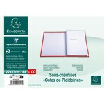 Paquet De 100 Cotes De Plaidoiries 22x31cm - Blanc - X 10 - Exacompta