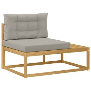 vidaXL Canapé d'extérieur en bout Blanc 115 x 83 x 73 cm Polyester