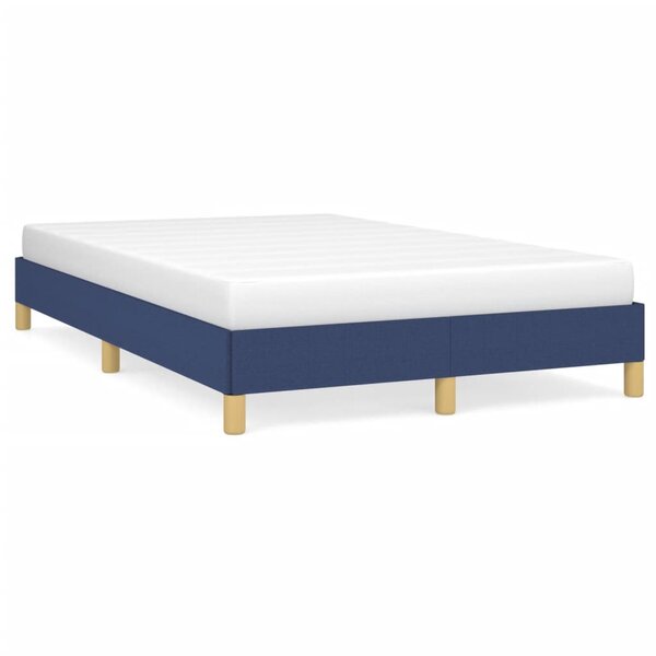 vidaXL Cadre de lit Bleu 120 x 200 cm Tissu