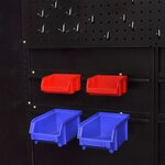 vidaXL Armoire avec coffre à outils Acier 90x40x180 cm Rouge et noir