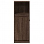 vidaXL Buffet avec LED chêne marron 38x34x100 cm bois d'ingénierie