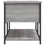 vidaXL Banc de rangement sonoma gris 100x42 5x47 cm bois d'ingénierie