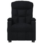 vidaXL Fauteuil inclinable électrique Noir Tissu