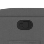 vidaXL Fauteuil inclinable Gris foncé Tissu