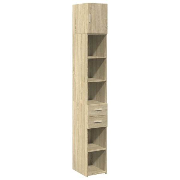 vidaXL Armoire de rangement mince chêne sonoma 30x42 5x225 cm