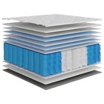 vidaXL Matelas à ressorts ensachés moyen plus 80x200 cm
