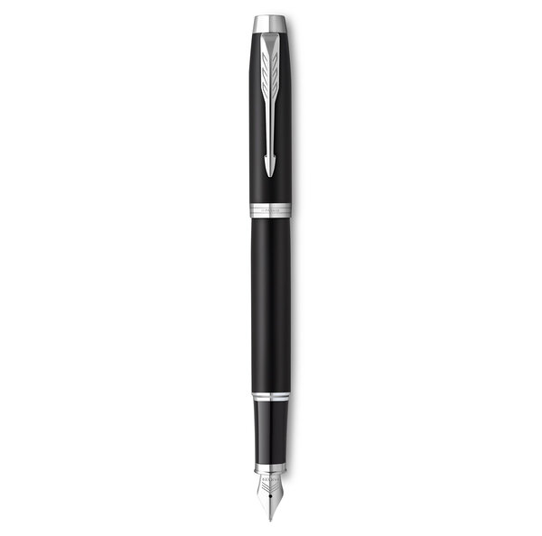 PARKER IM ESSENTIEL Stylo plume  Noir Mat  Plume fine  encre bleue  Coffret cadeau