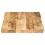 vidaXL Dessus de table bord vivant 60x40x3 8 cm bois de manguier brut