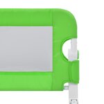 vidaXL Barrière de sécurité de lit d'enfant Vert 180x42 cm Polyester