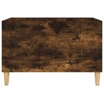 vidaXL Armoire à disques chêne fumé 74 5x38x48 cm bois d'ingénierie