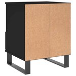 vidaXL Tables de chevet 2 Pièces noir 40x35x50 cm bois d’ingénierie