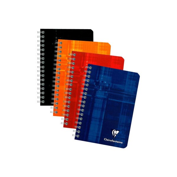 Carnet à spirales 9 x 14 cm - 180 pages 90g/m²- Quadrillé 5x5 (bloc 90 feuilles)