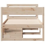 vidaXL Cadre de lit sans matelas 90x190 cm bois de pin massif