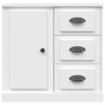 vidaXL Buffet blanc 70x35 5x67 5 cm bois d'ingénierie