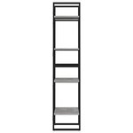 vidaXL Bibliothèque à 4 niveaux gris béton 40x30x140cm bois ingénierie