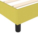 vidaXL Sommier à ressorts de lit Vert 100x200 cm Tissu