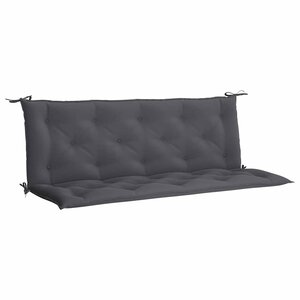 vidaXL Coussin de banc de jardin anthracite tissu oxford