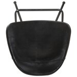 vidaXL Tabourets de bar lot de 4 noir cuir véritable