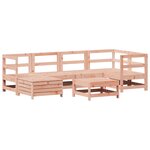 vidaXL Salon de jardin 7 Pièces bois massif sapin de douglas