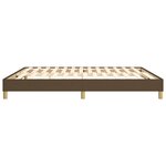 vidaXL Cadre de lit Marron foncé 180x200 cm Tissu