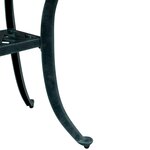 vidaXL Table de jardin vert 53x53x53 cm aluminium coulé