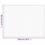 vidaXL Tapis rectangulaire naturel 80x100 cm bambou